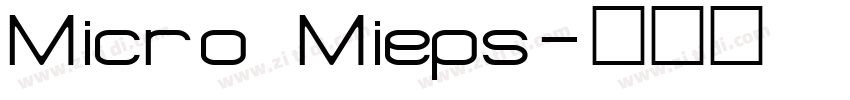 Micro Mieps字体转换